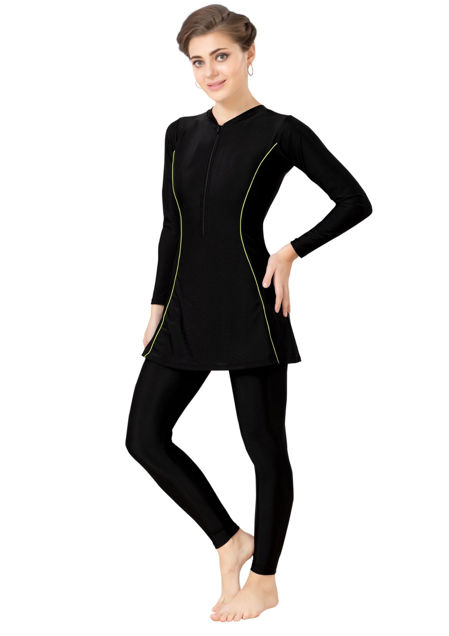 Body Suit 11: Full bodysuit with front zipper
