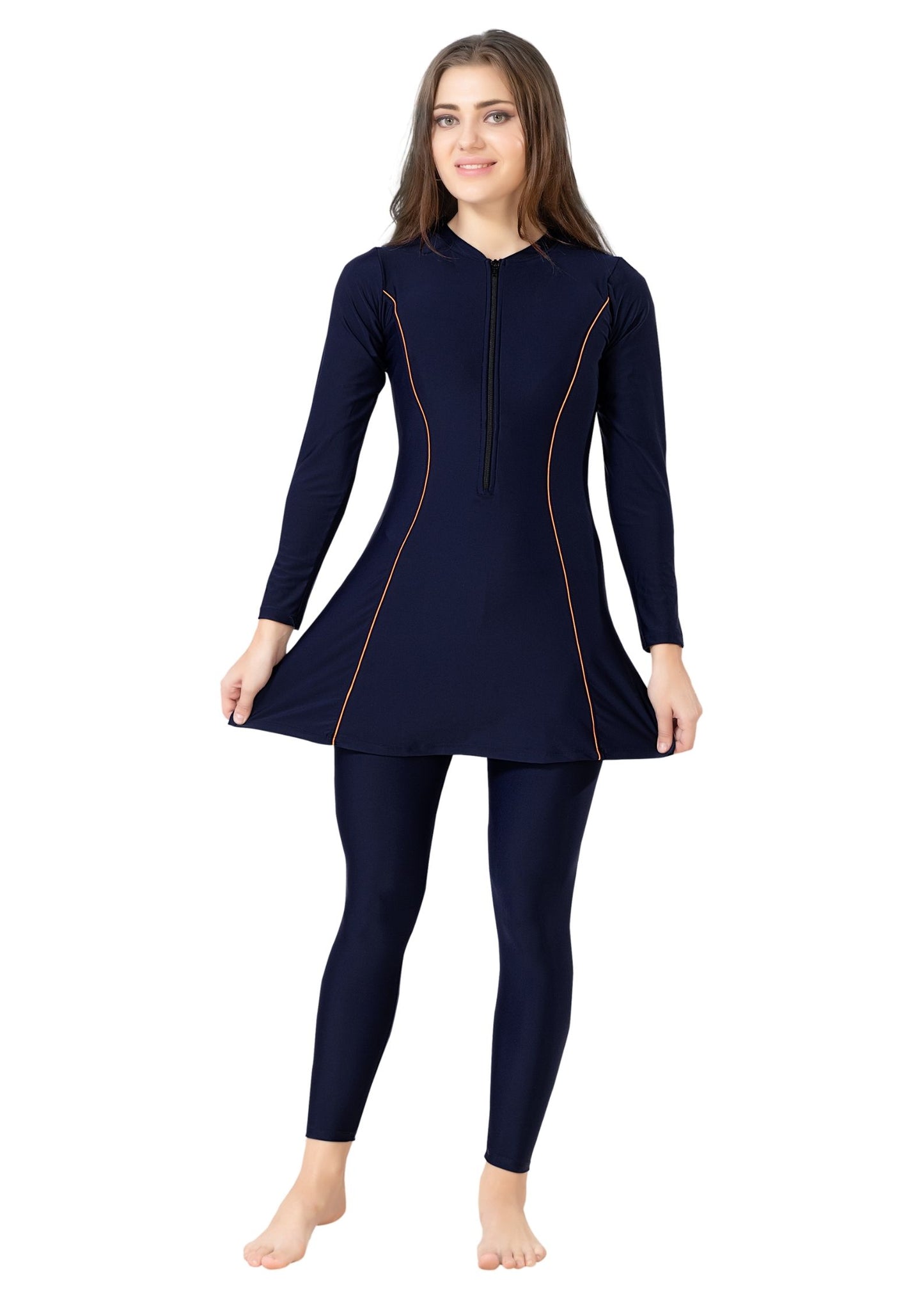 Body Suit 11: Full bodysuit with front zipper