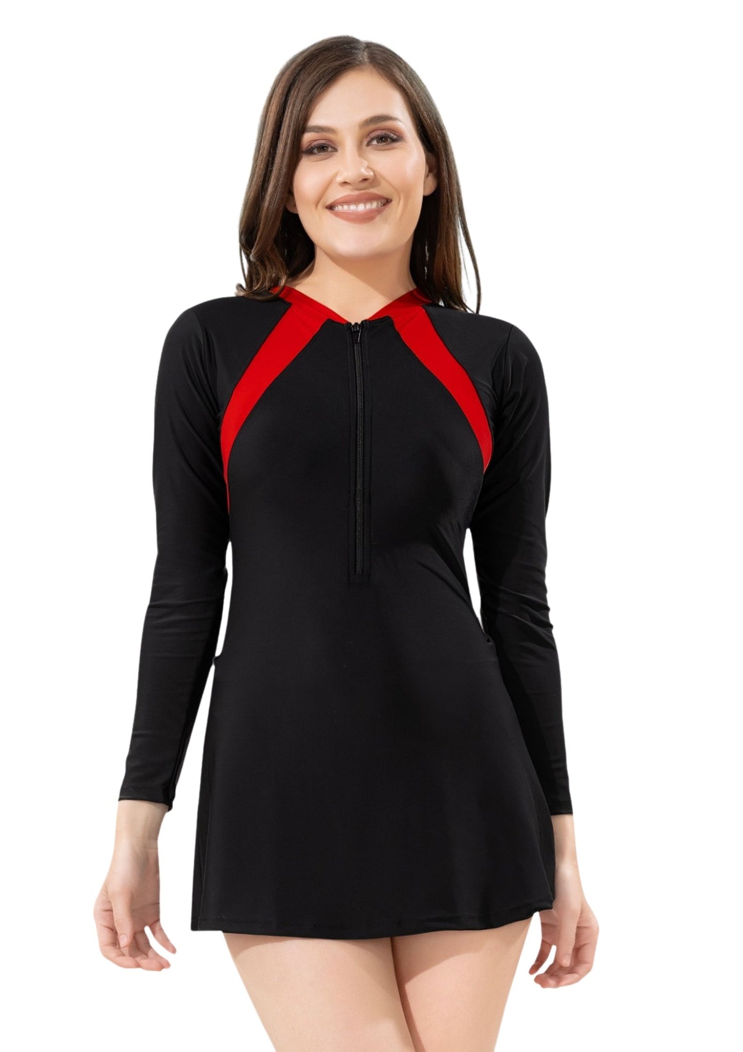 Cover Lady 4: Long sleeves, Solid colored with Plain patchwork
