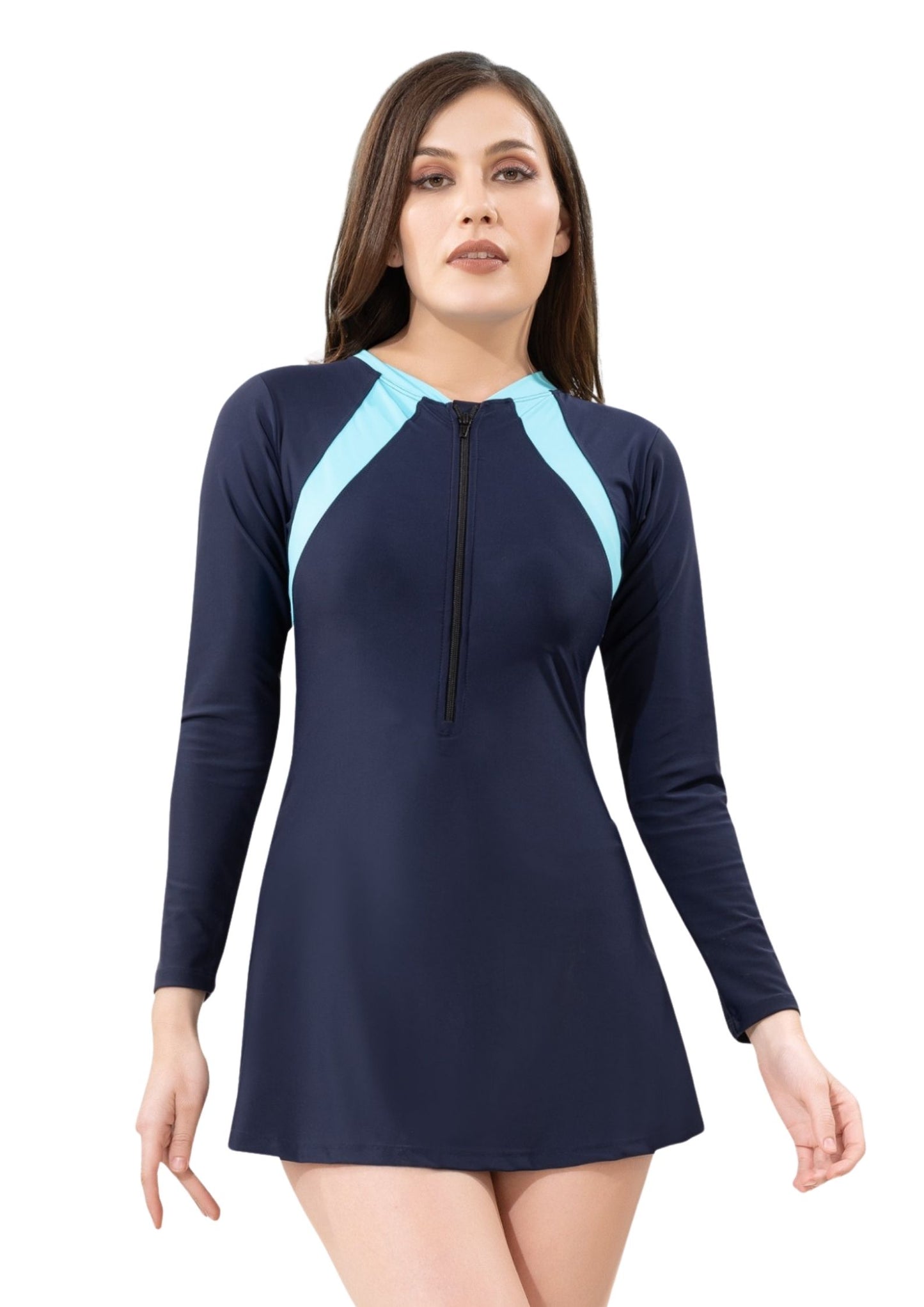 Cover Lady 4: Long sleeves, Solid colored with Plain patchwork