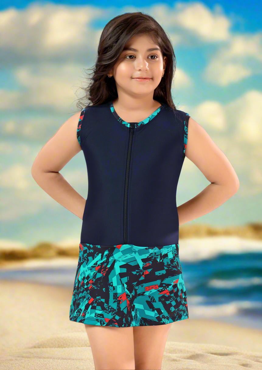 Pretty Girl: Girl's swimwear range with patterned skirt