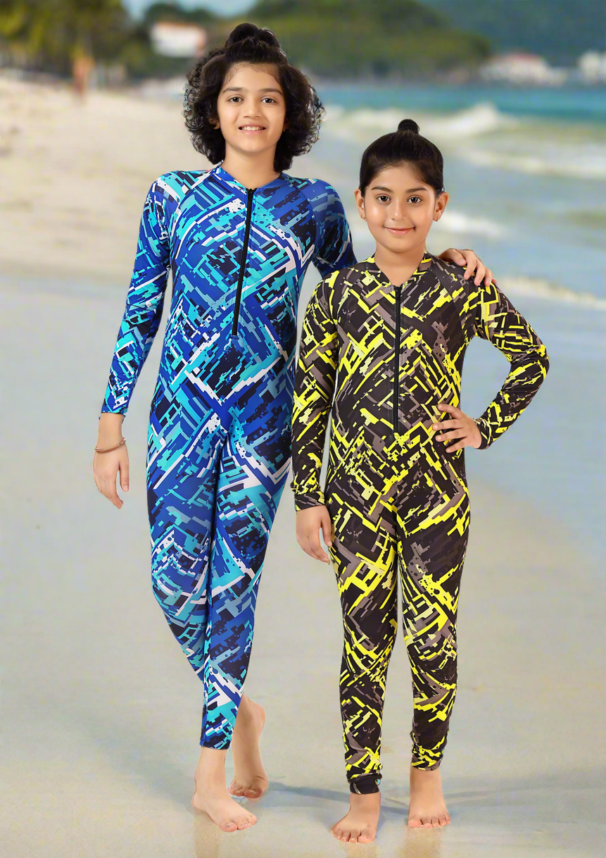 Leo - Unisex Printed Swimsuit for Kids