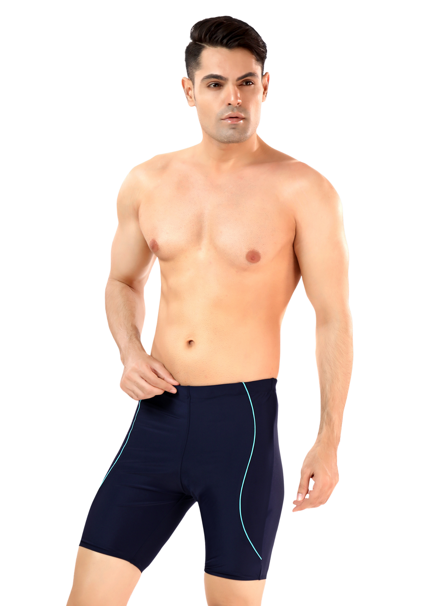 Mr India 2: Men's long swimwear shorts with curve