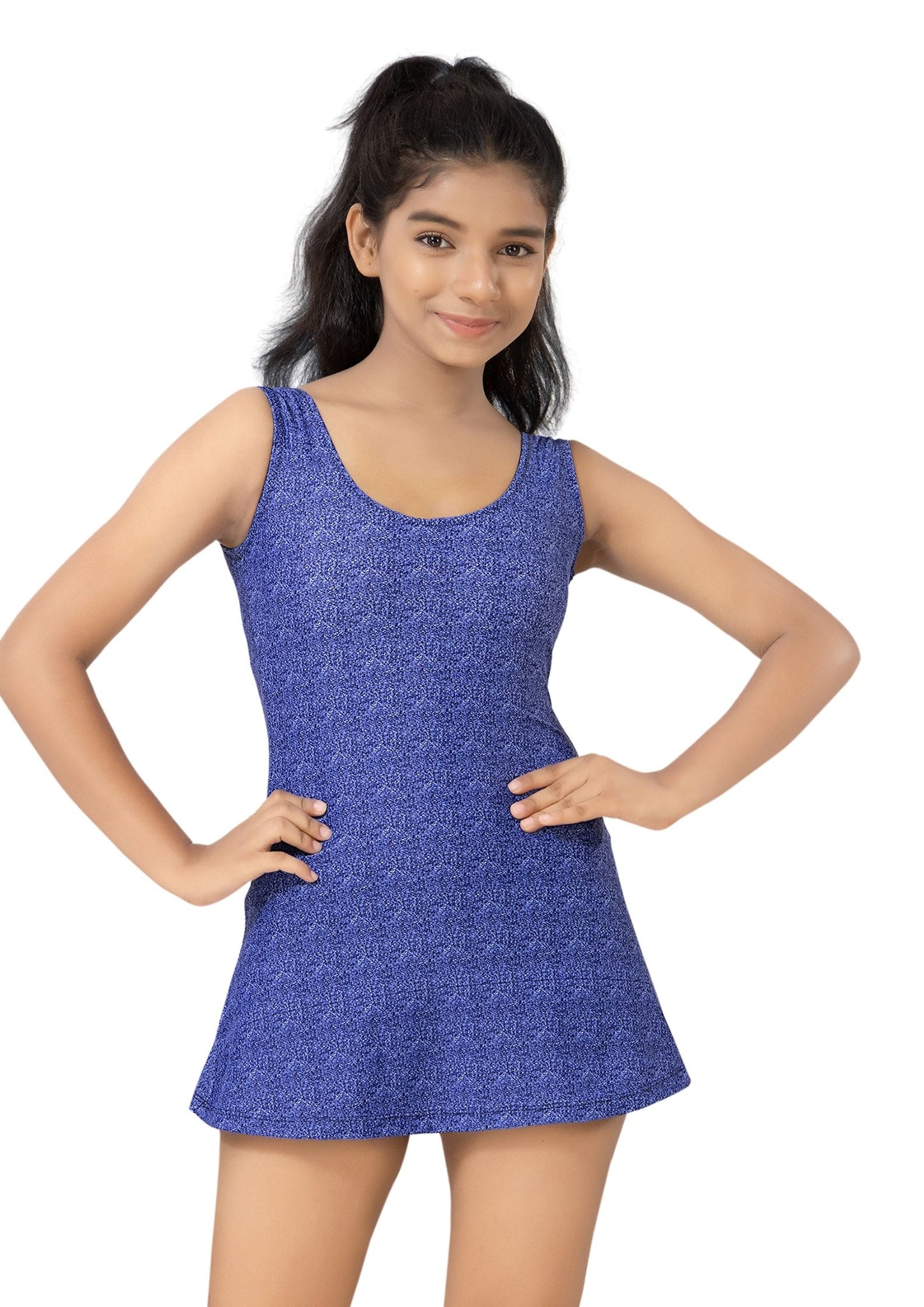 Dream Girl 7: Printed A-line swimwear for girls