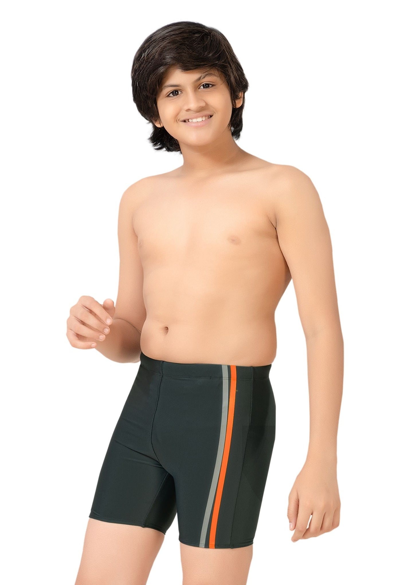 Pogo : Swimming shorts for boys with stripes on the side