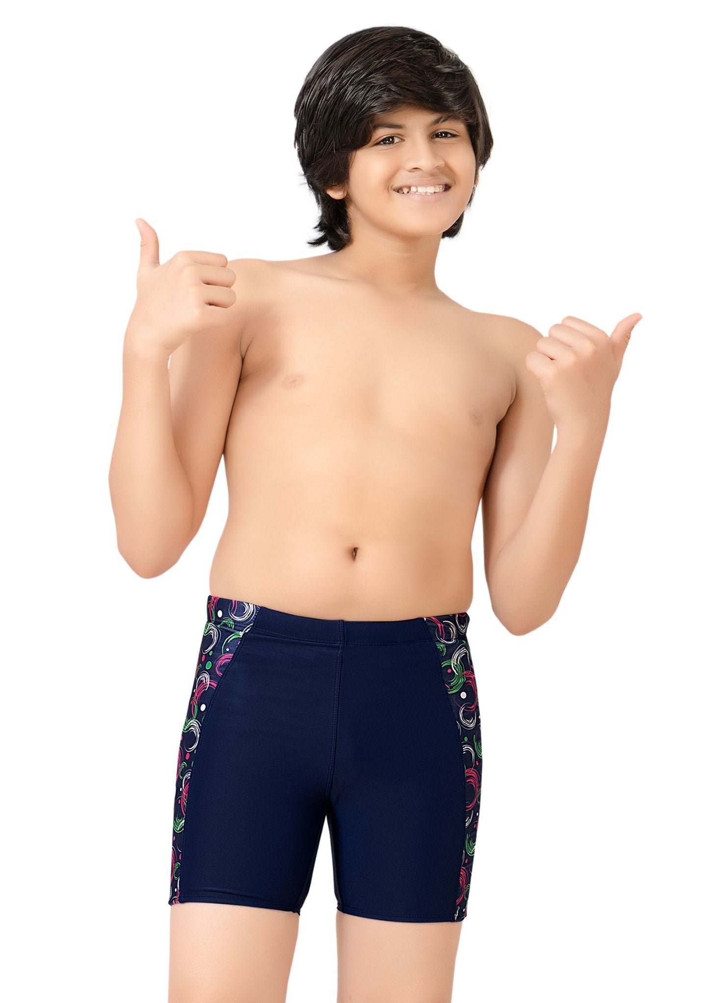 Pogo : Swimming shorts for boys with print on the side