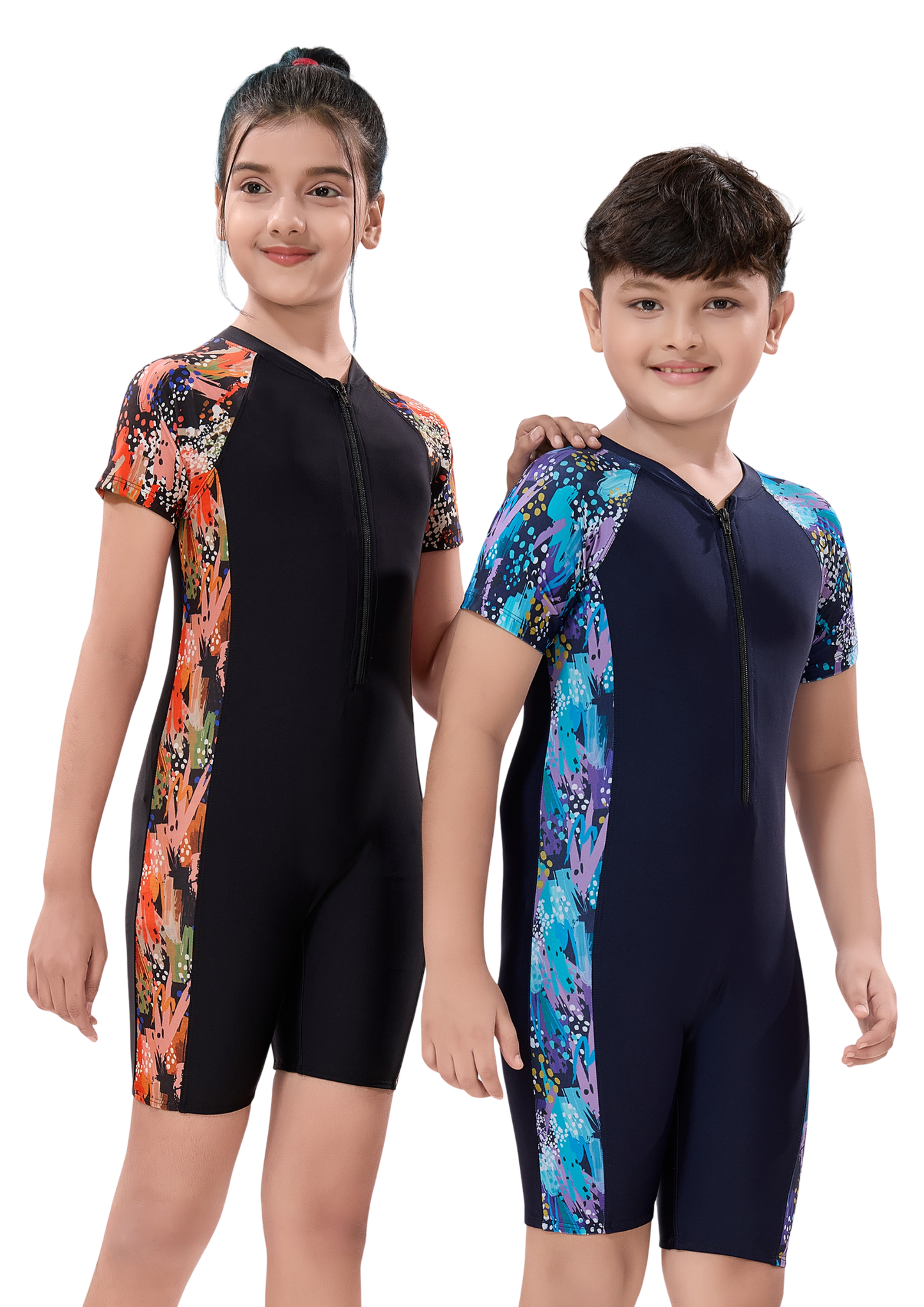 Spiderman - One-piece multi purpose unisex swimming suit with side print patchwork