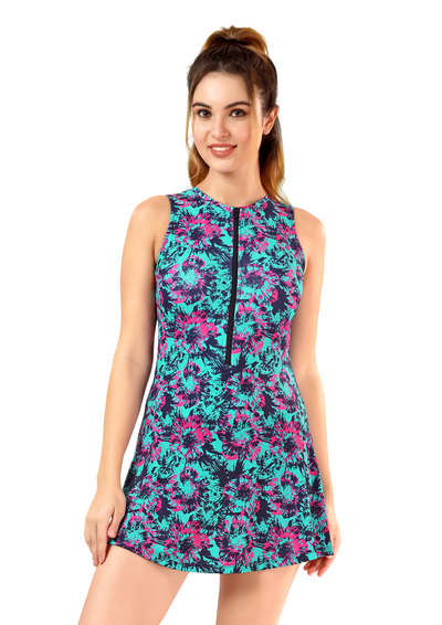 Pretty Women  : Women front zipper sleeveless  Printed collection