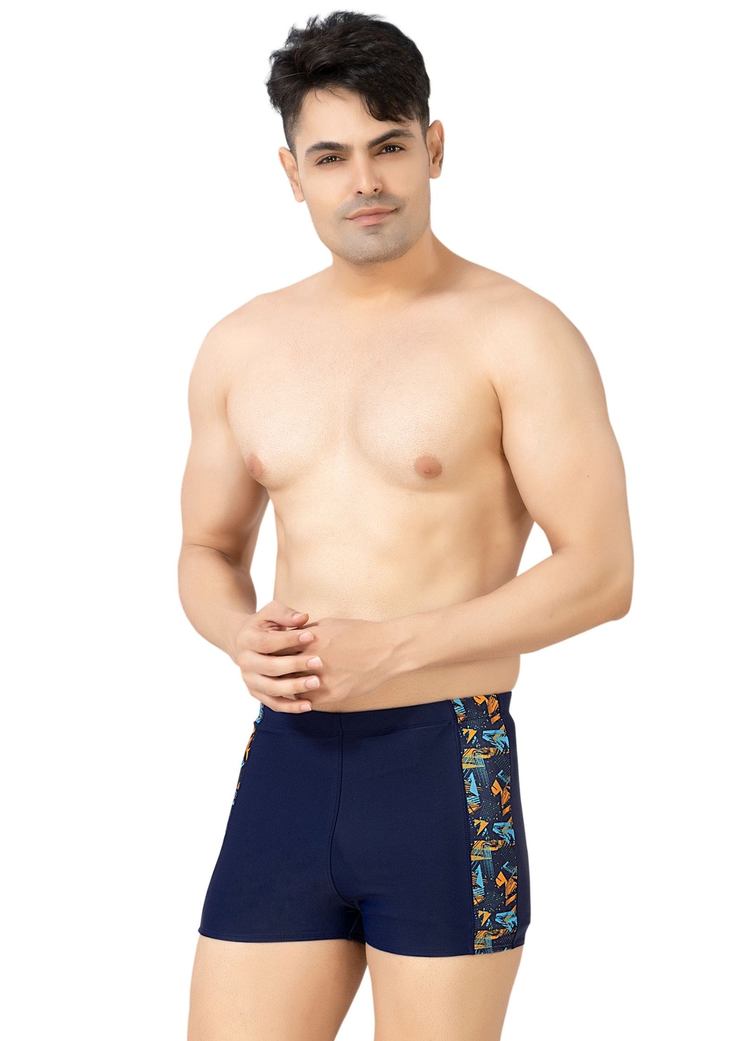 Noddy 6: Men's swimming shorts with inner pocket and printed sides