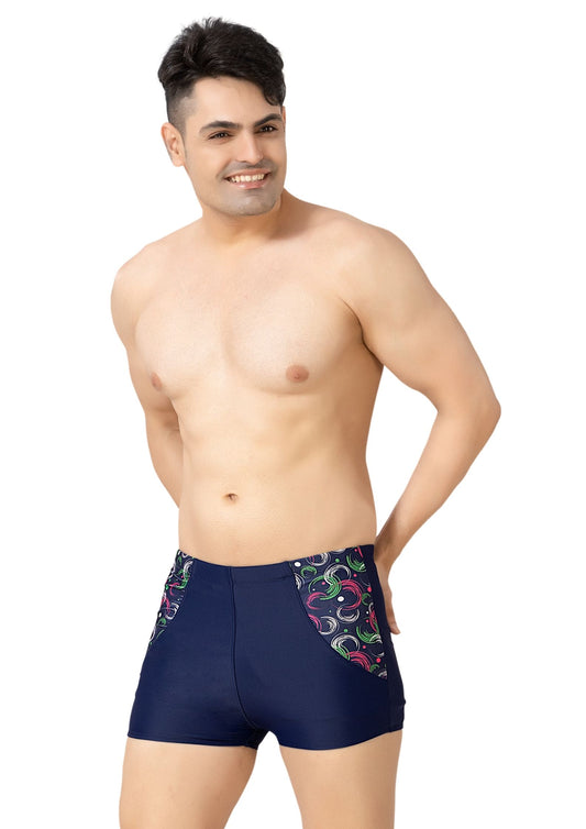 Noddy 7: Men's swimming shorts with inner pocket and printed design