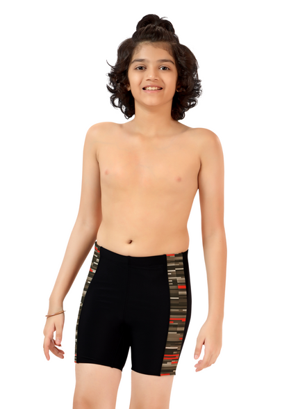 Pogo: Swimming shorts for boys with geometric design