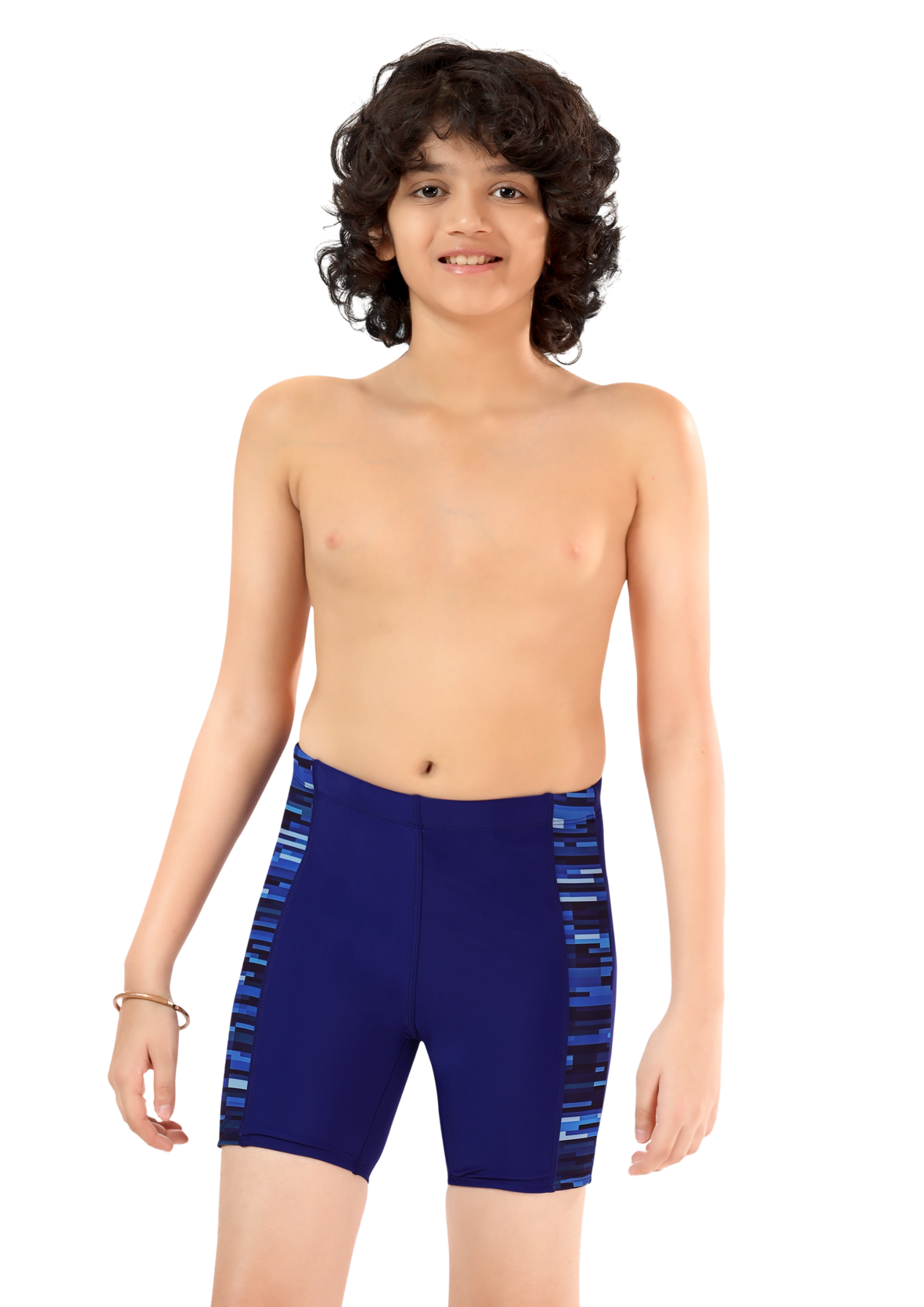 Pogo: Swimming shorts for boys with geometric design – Oceanic