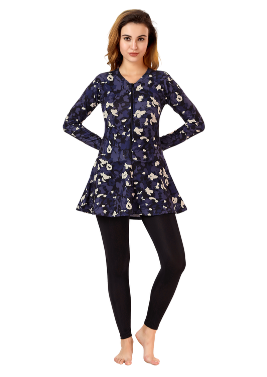 Body Suit : Full body printed swimsuit