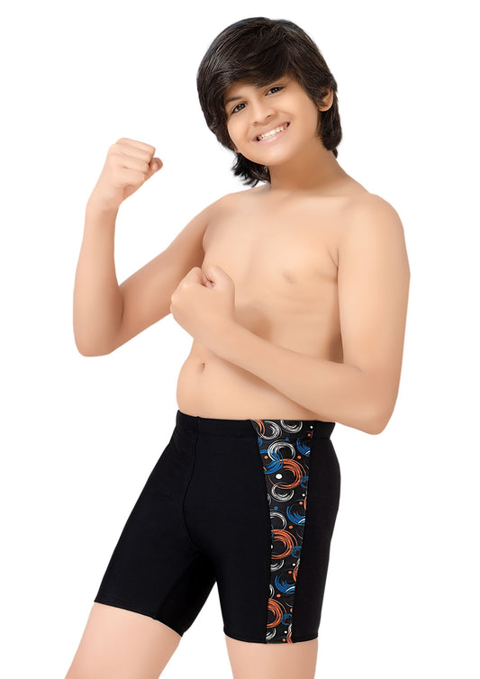 Pogo : Swimming shorts for boys with print on the side